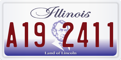 IL license plate A192411