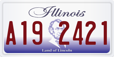 IL license plate A192421