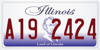 IL license plate A192424