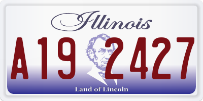 IL license plate A192427