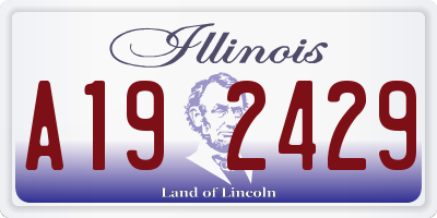 IL license plate A192429