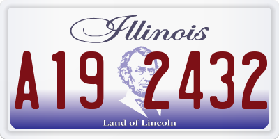 IL license plate A192432