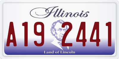 IL license plate A192441
