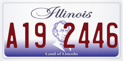 IL license plate A192446