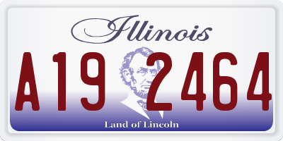 IL license plate A192464
