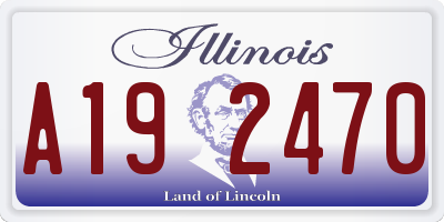 IL license plate A192470
