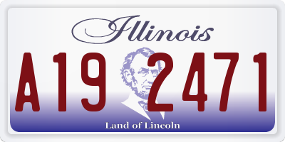 IL license plate A192471