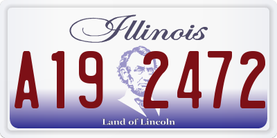 IL license plate A192472