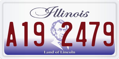 IL license plate A192479