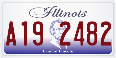 IL license plate A192482