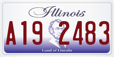 IL license plate A192483