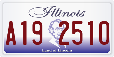 IL license plate A192510