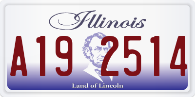 IL license plate A192514