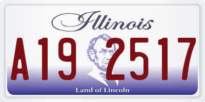 IL license plate A192517