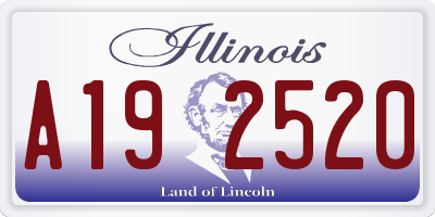 IL license plate A192520