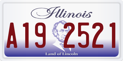 IL license plate A192521