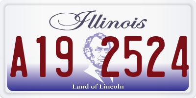 IL license plate A192524