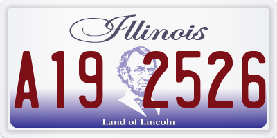 IL license plate A192526