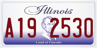 IL license plate A192530
