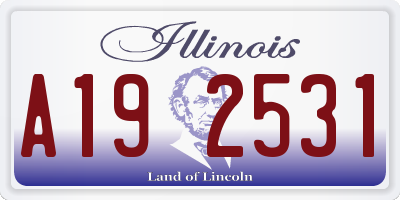 IL license plate A192531