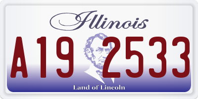 IL license plate A192533