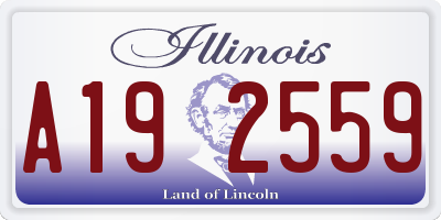 IL license plate A192559