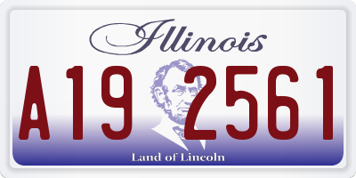 IL license plate A192561