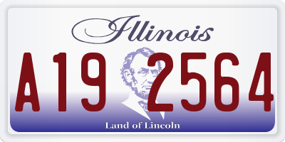 IL license plate A192564