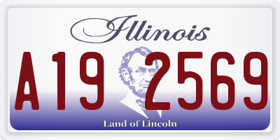 IL license plate A192569