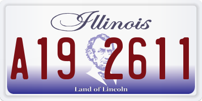 IL license plate A192611