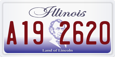IL license plate A192620