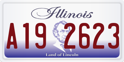 IL license plate A192623