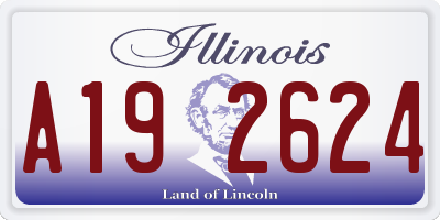 IL license plate A192624