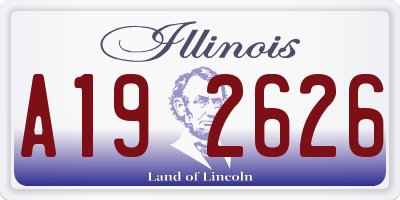 IL license plate A192626