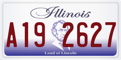 IL license plate A192627