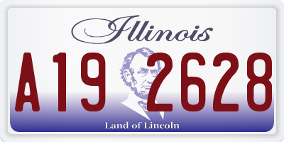 IL license plate A192628