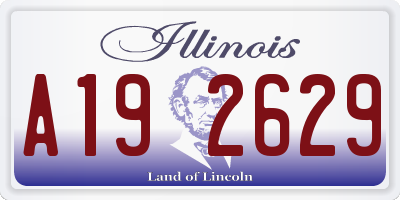 IL license plate A192629