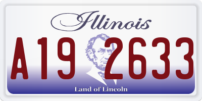 IL license plate A192633