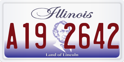 IL license plate A192642