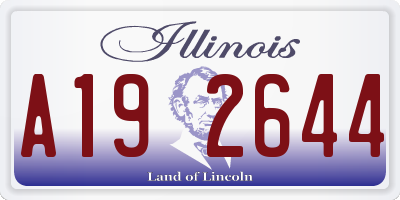 IL license plate A192644