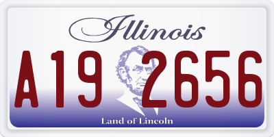 IL license plate A192656