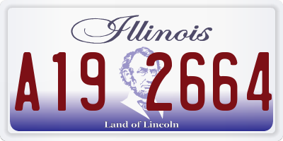 IL license plate A192664