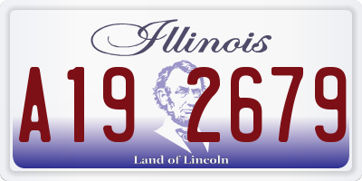 IL license plate A192679