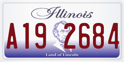 IL license plate A192684