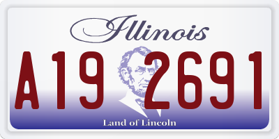 IL license plate A192691