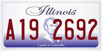IL license plate A192692