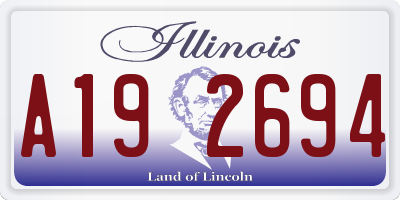 IL license plate A192694