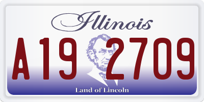 IL license plate A192709