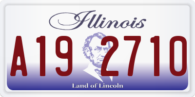 IL license plate A192710