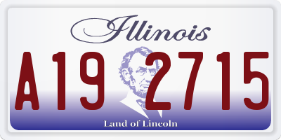 IL license plate A192715